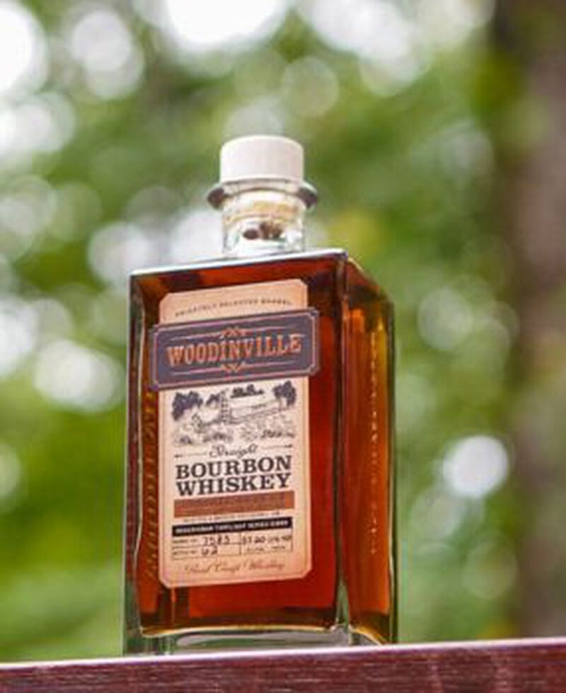 Bottle of Woodinville Private Select Single Barrel Bourbon S1B50